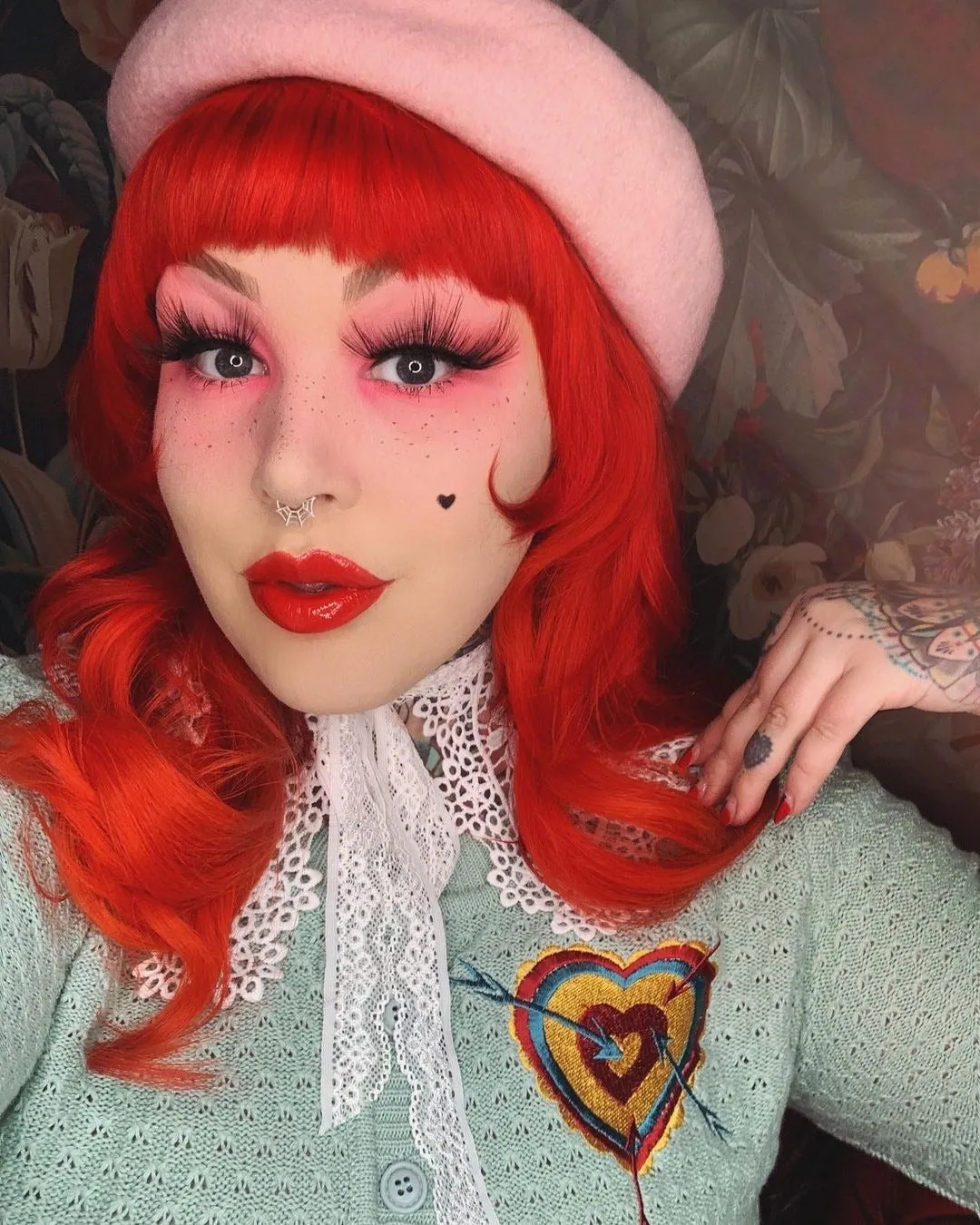 TARGET HEART CARDIGAN *MINT