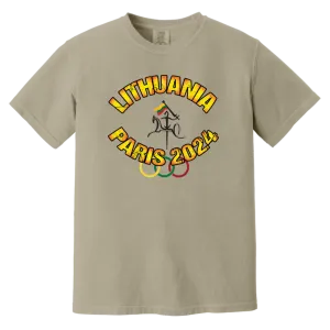 Team Lithuania 2024 Vytis - Men/Women Unisex Soft-Washed Comfort Cotton Short Sleeve T-Shirt