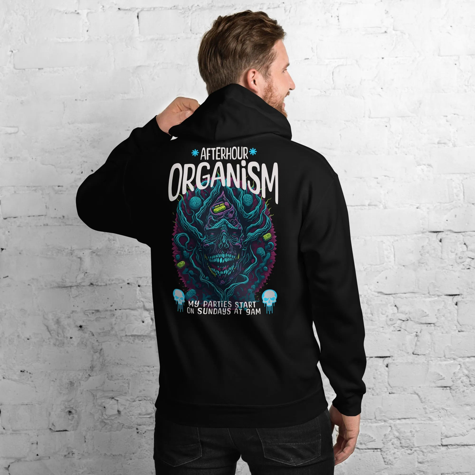 Techno Fashion | Afterhour Organism | Elite Techno Hoodie