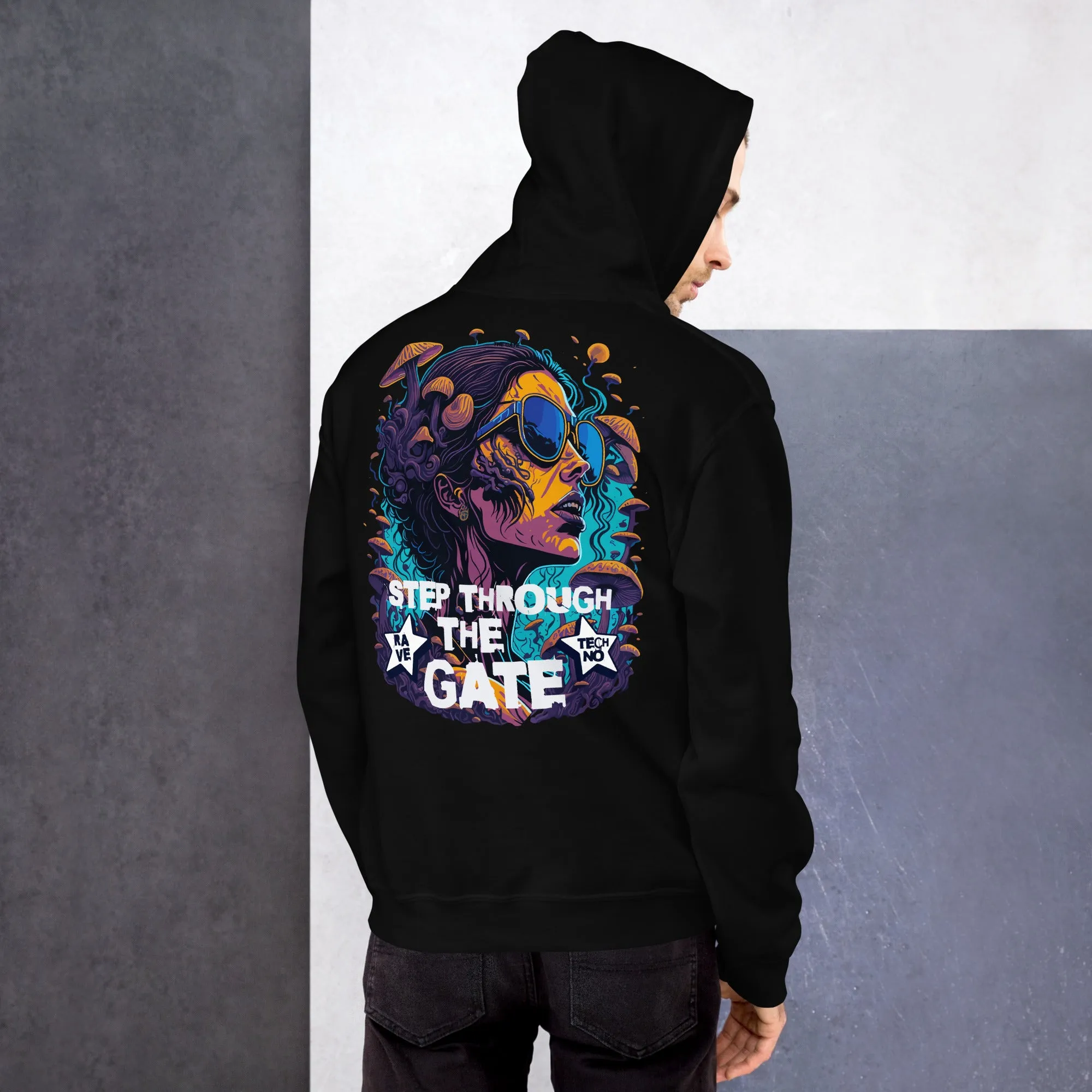 Techno Hoodie | Step through the Gate