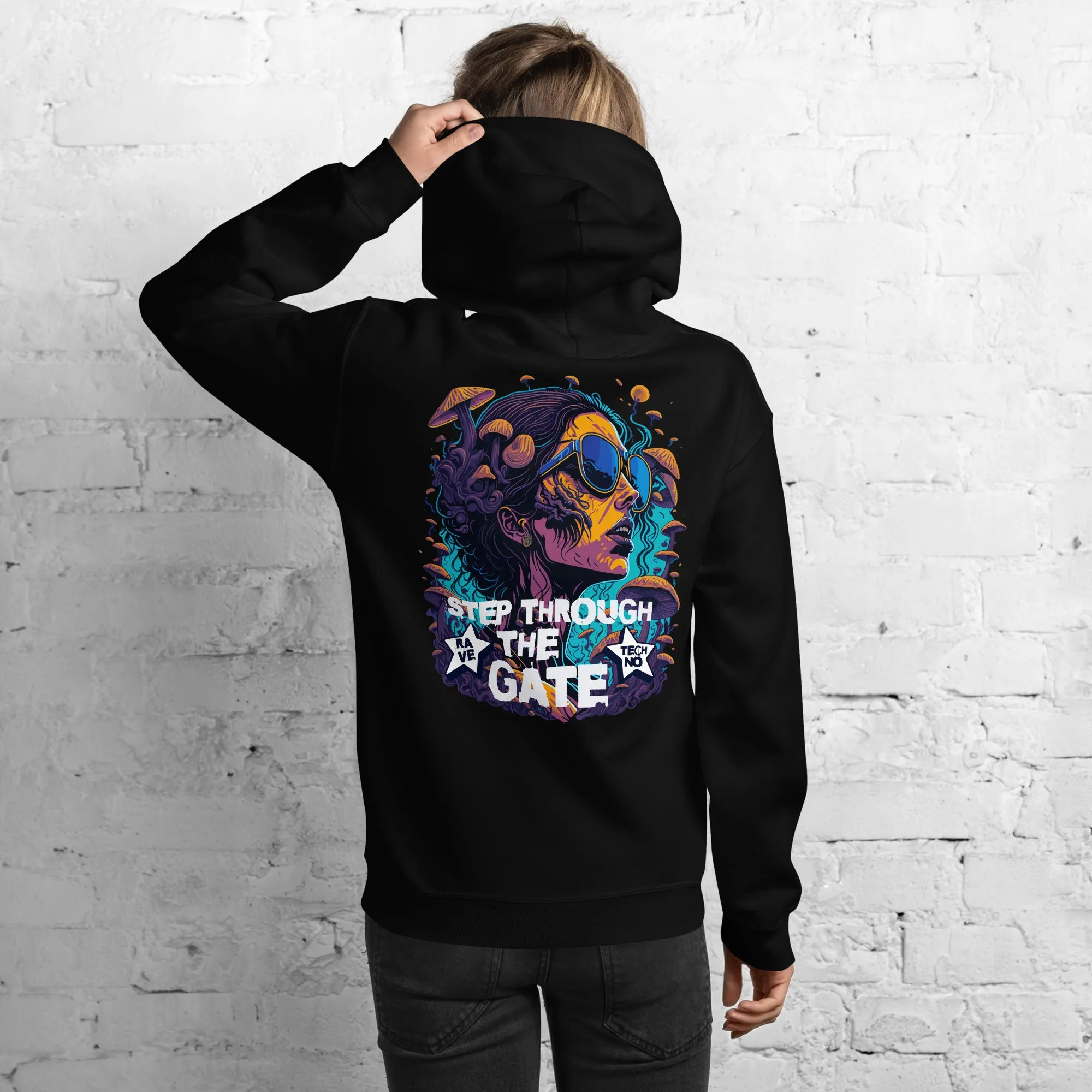 Techno Hoodie | Step through the Gate