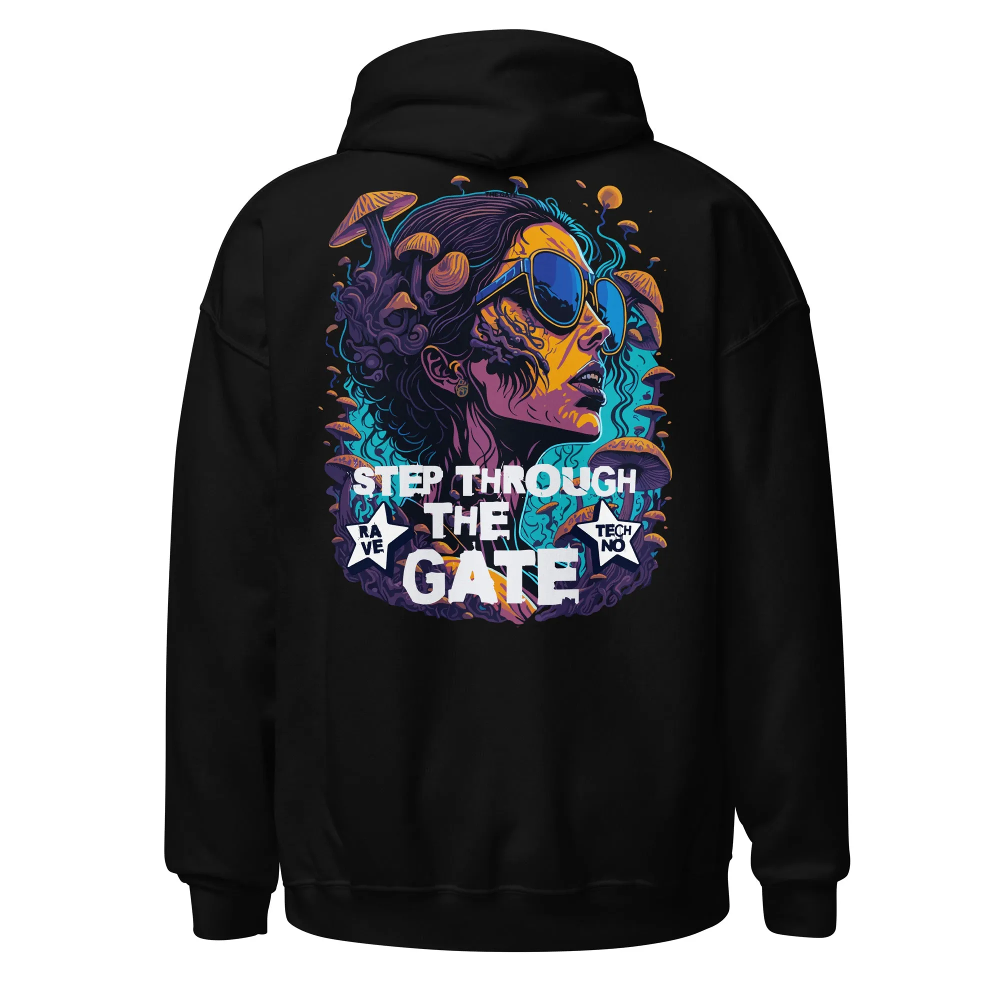Techno Hoodie | Step through the Gate