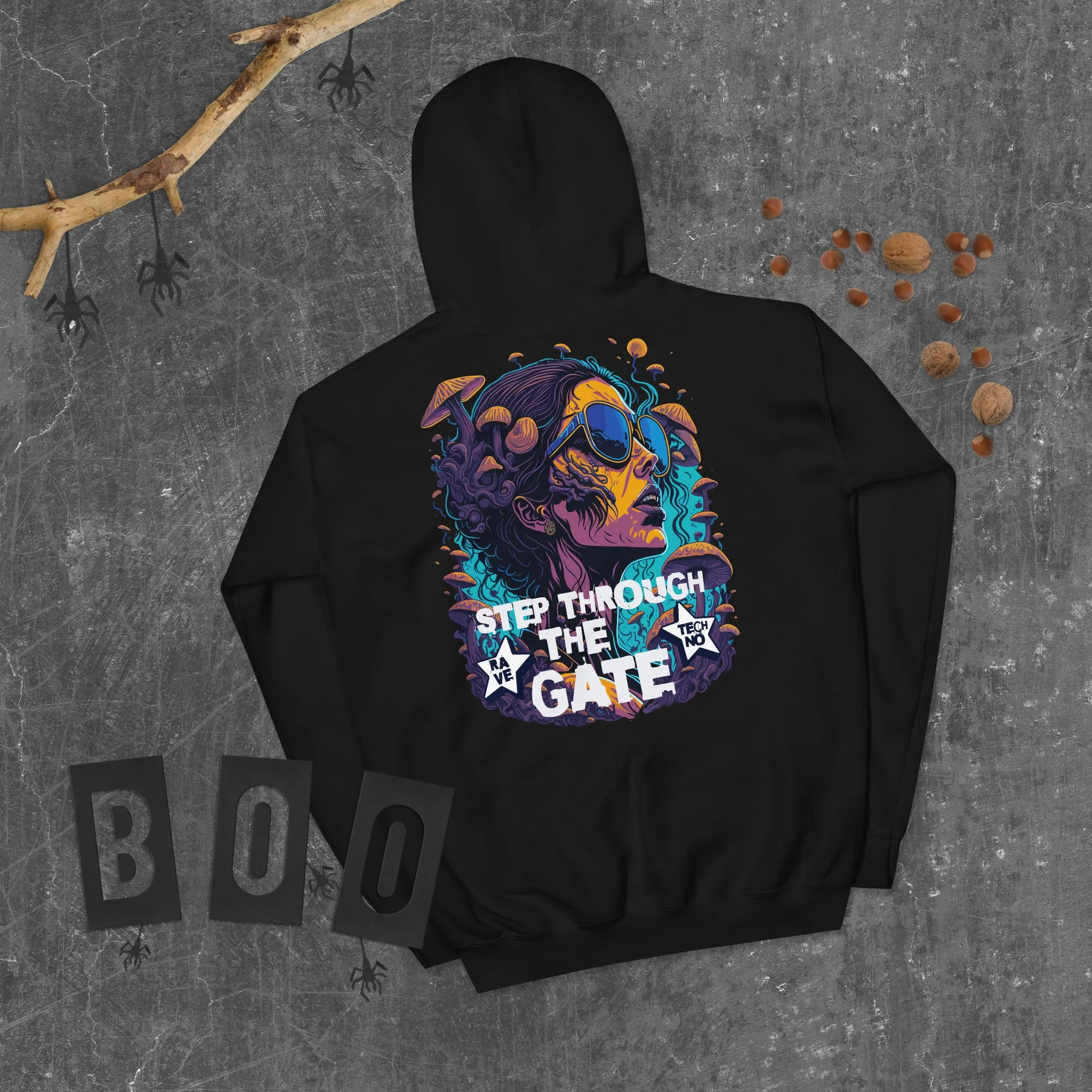 Techno Hoodie | Step through the Gate
