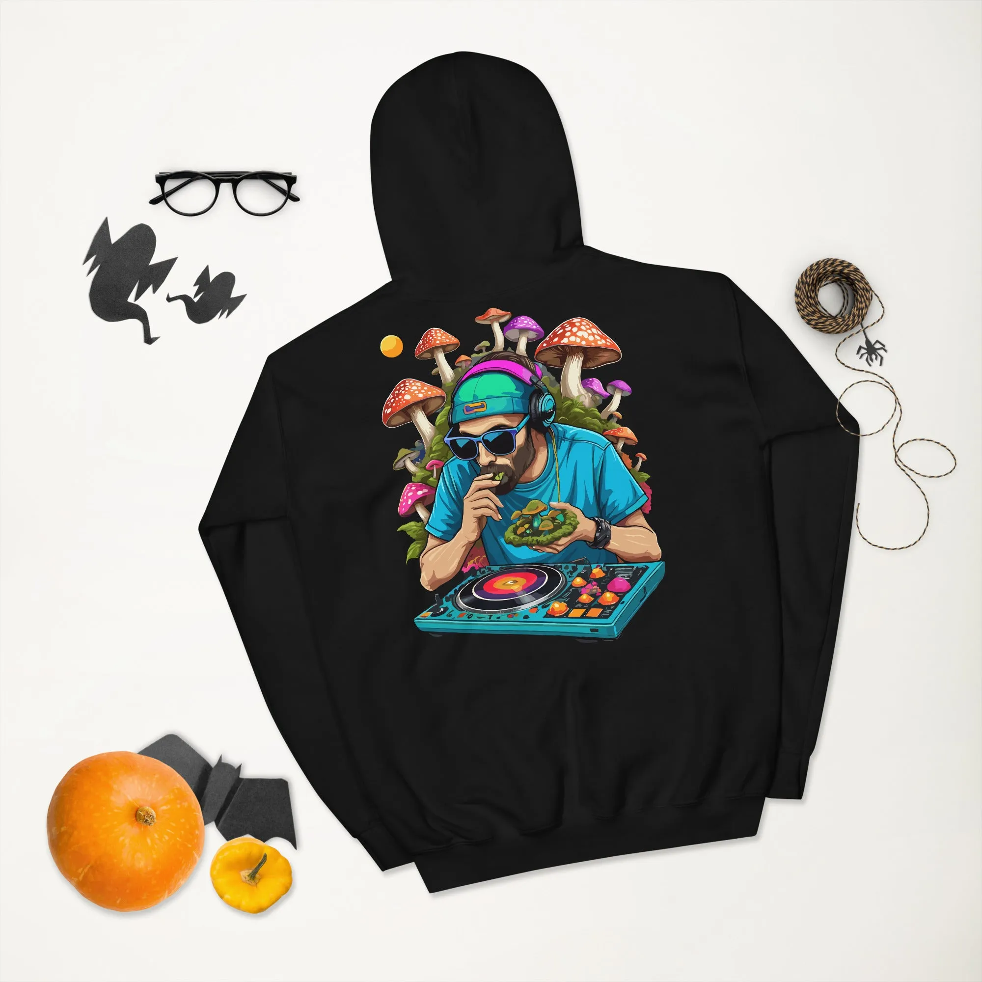 Techwear Hoodie | Psychedelic Rave DJ
