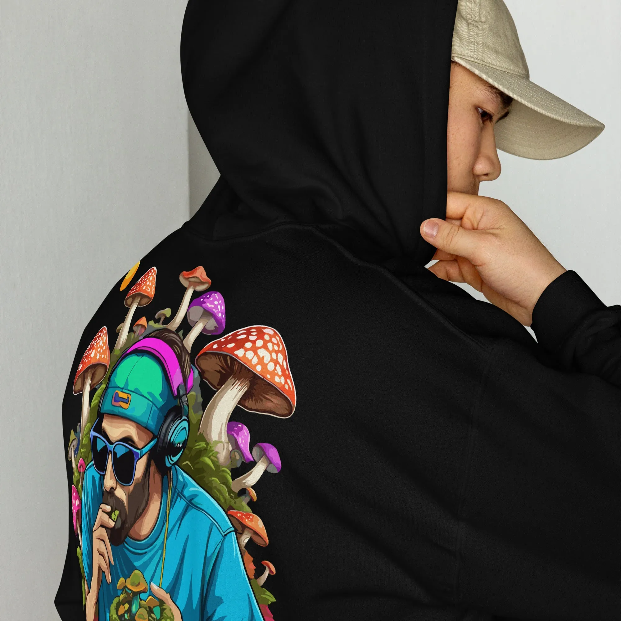 Techwear Hoodie | Psychedelic Rave DJ