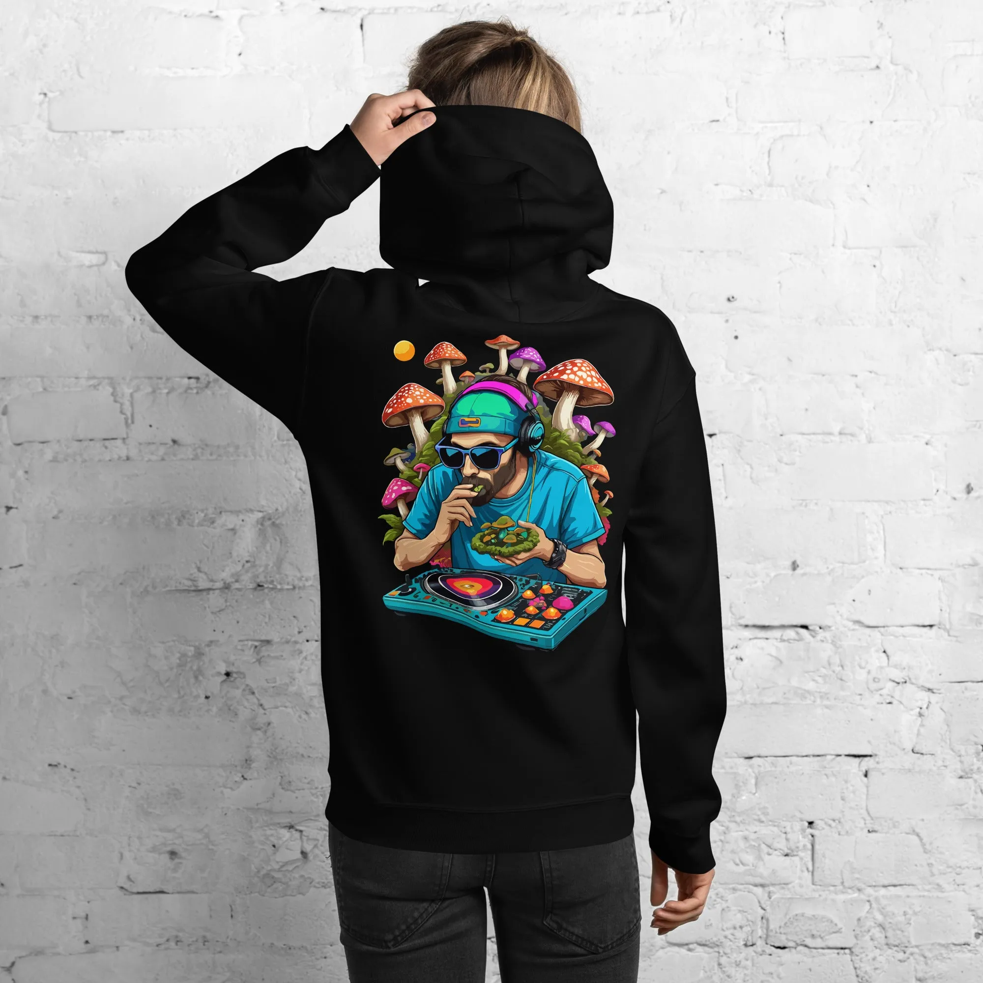 Techwear Hoodie | Psychedelic Rave DJ