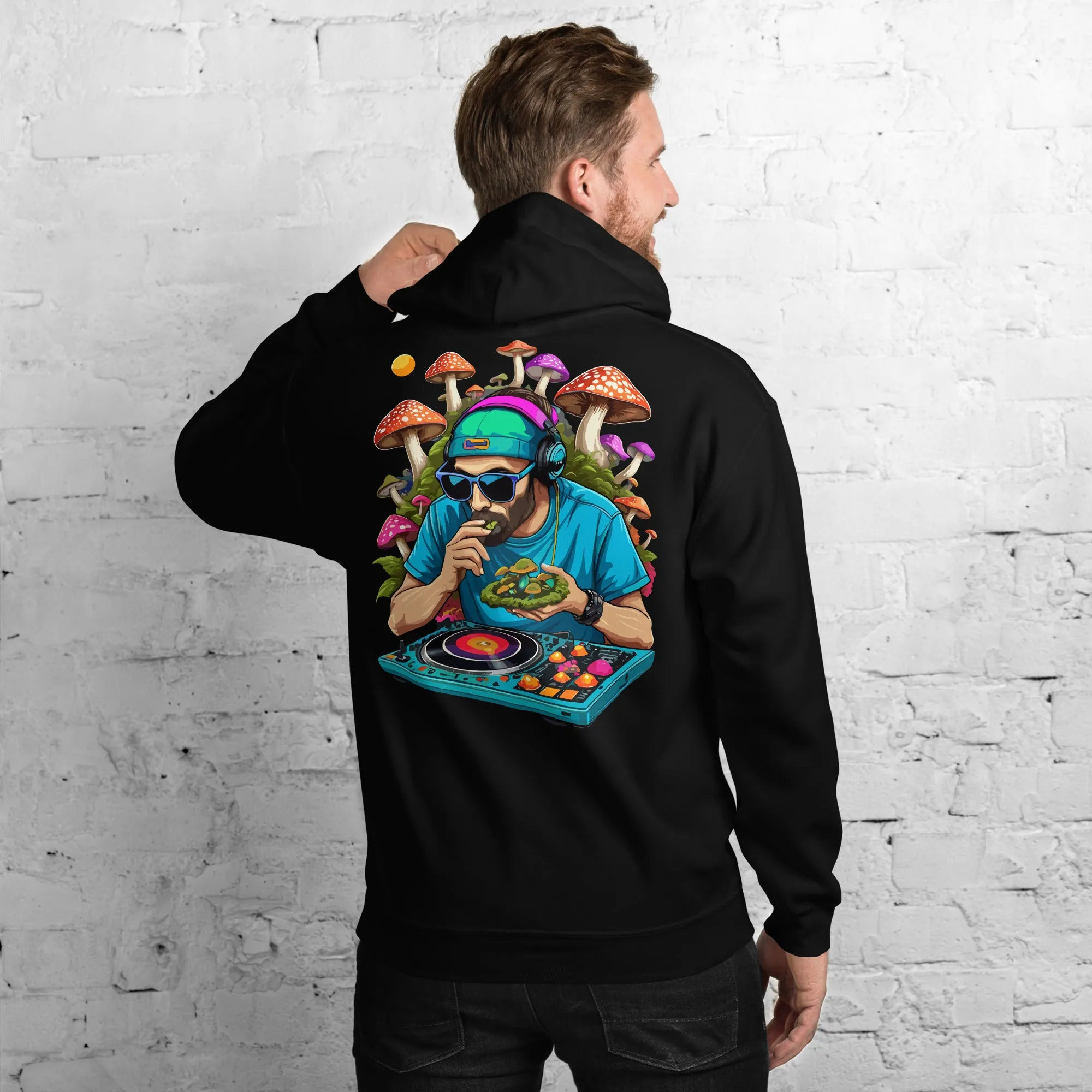 Techwear Hoodie | Psychedelic Rave DJ