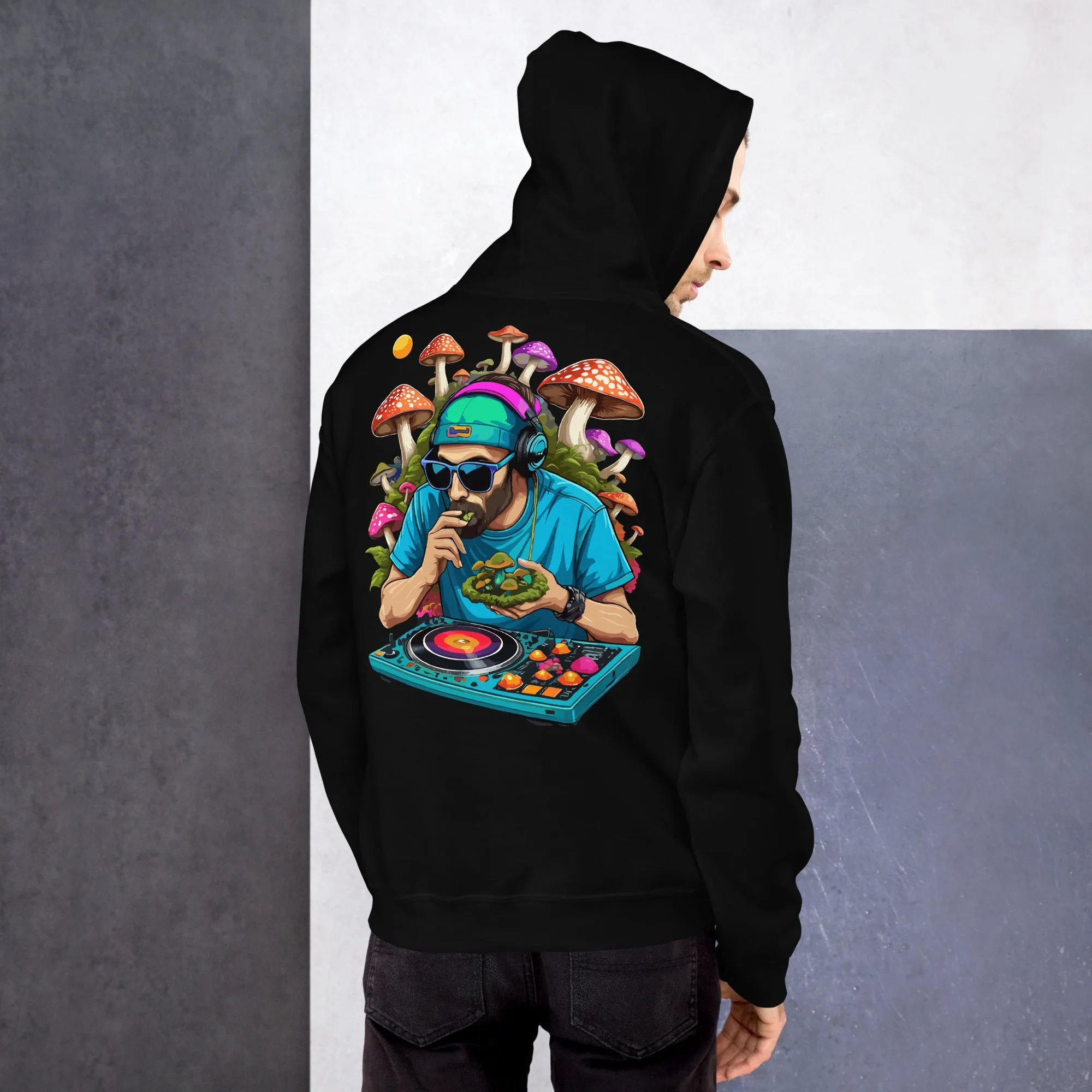 Techwear Hoodie | Psychedelic Rave DJ