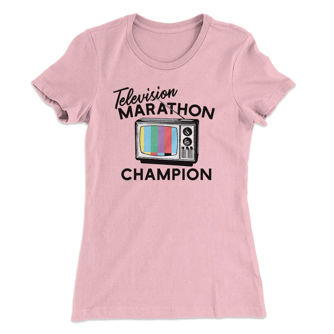 Television Marathon Champion Funny Women's T-Shirt