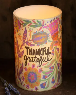 Thankful Flameless Candle