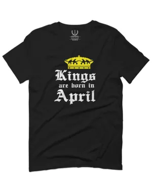 The Best Birthday Gift Kings are Born in April For men T Shirt