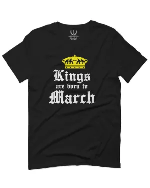 The Best Birthday Gift Kings are Born in March For men T Shirt