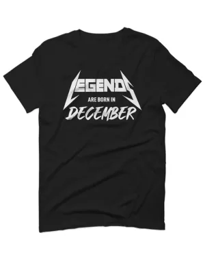 The Best Birthday Gift Legends are Born in December For men T Shirt