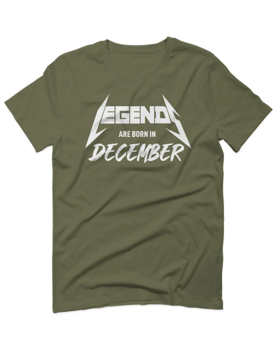 The Best Birthday Gift Legends are Born in December For men T Shirt