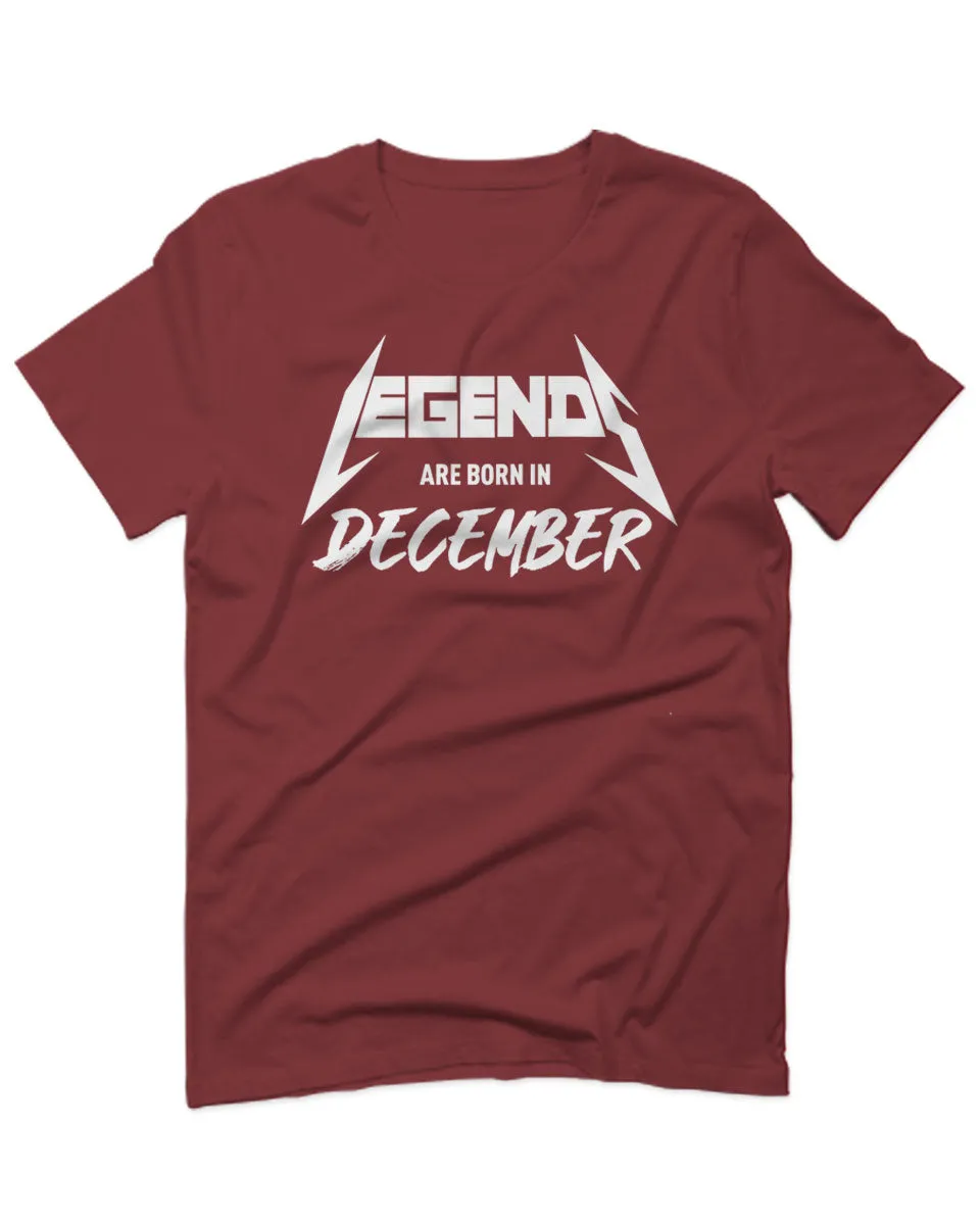The Best Birthday Gift Legends are Born in December For men T Shirt