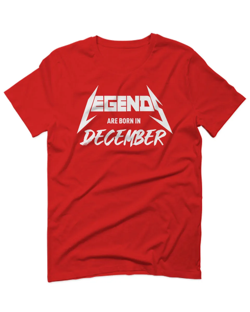The Best Birthday Gift Legends are Born in December For men T Shirt