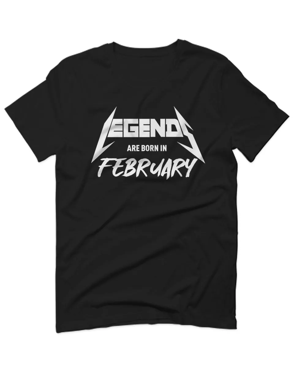 The Best Birthday Gift Legends are Born in February For men T Shirt