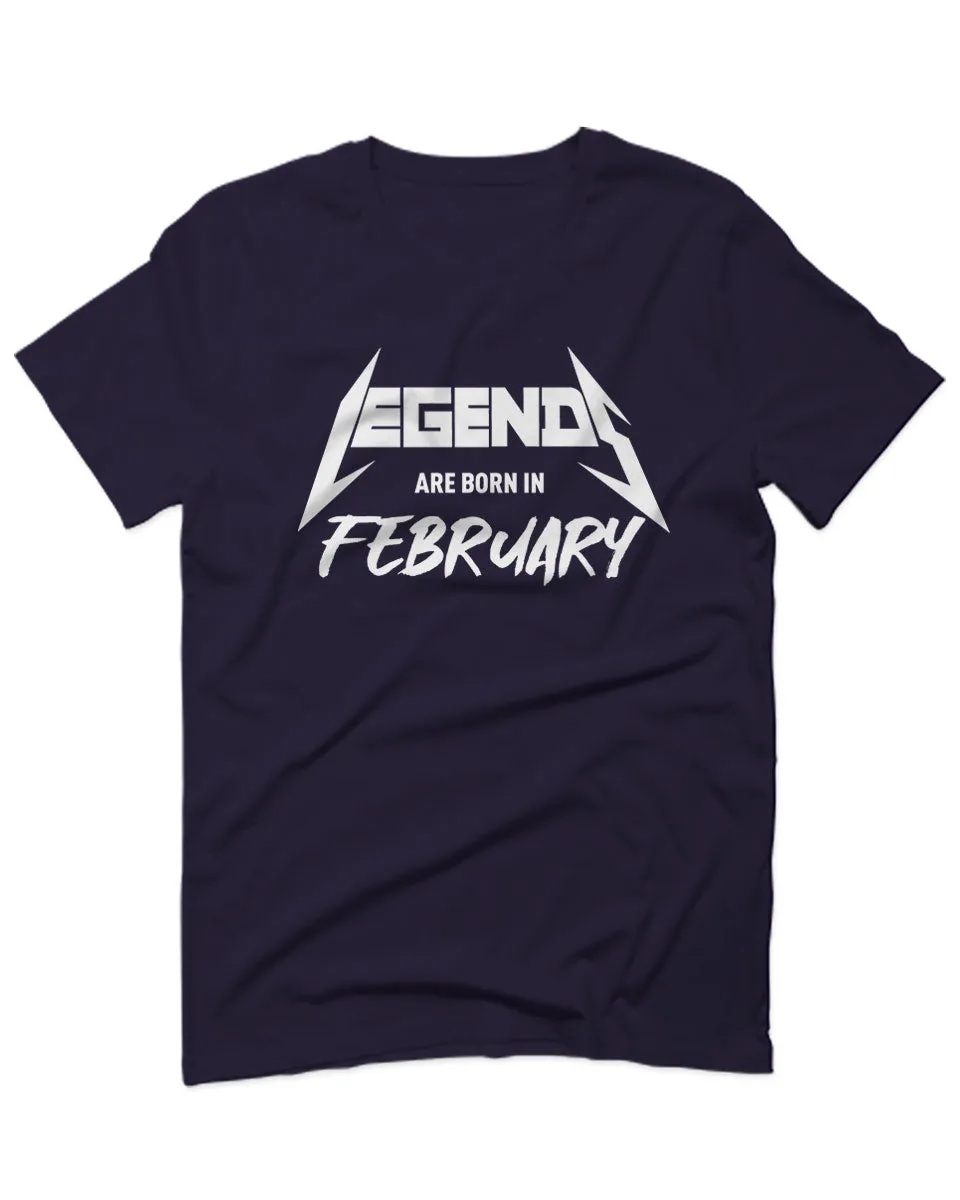 The Best Birthday Gift Legends are Born in February For men T Shirt