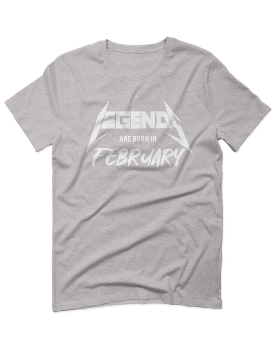 The Best Birthday Gift Legends are Born in February For men T Shirt