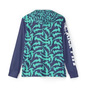 The Blue Hammer Camo Hooked & Hooded Performance Warm Up Fishing Hoodie