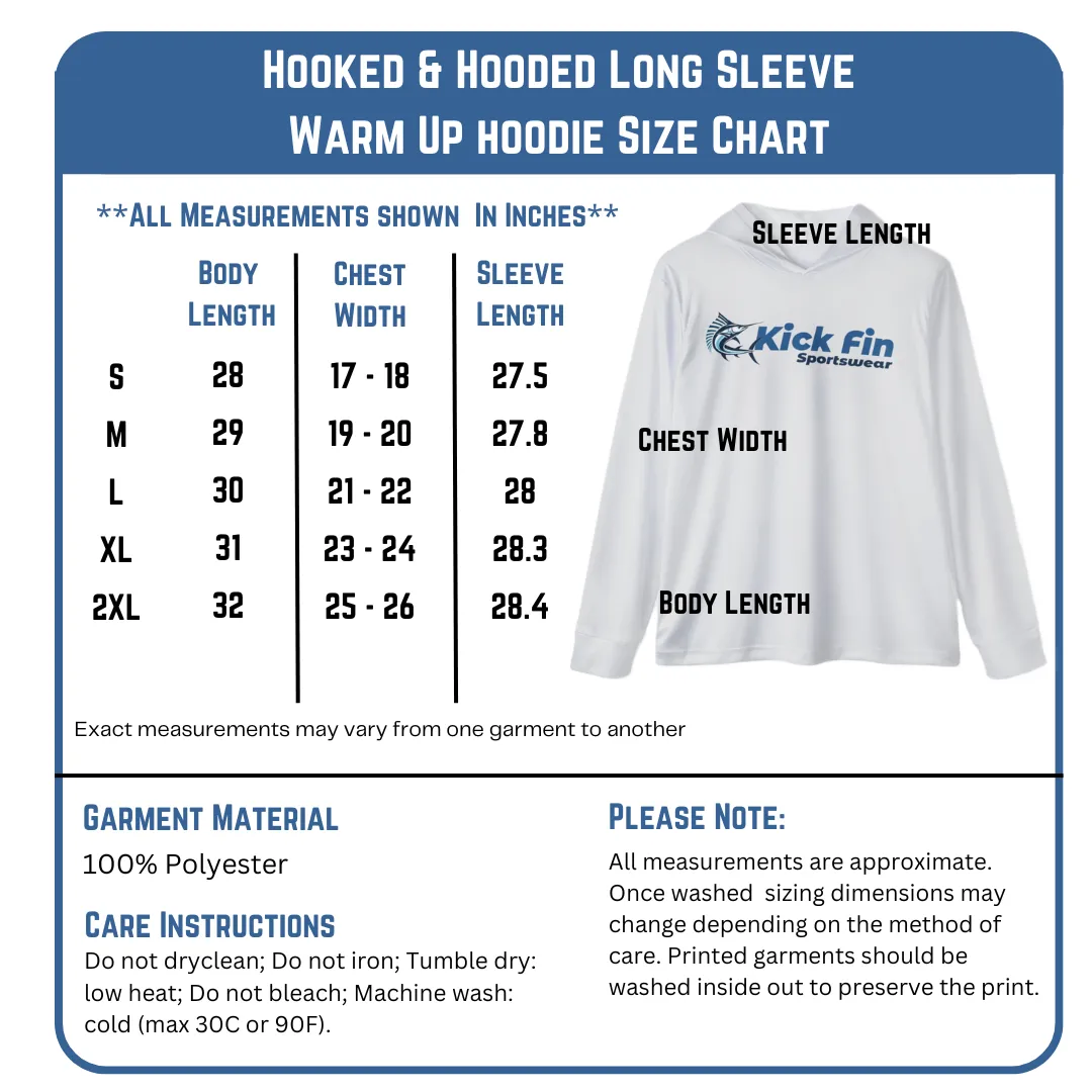 The Blue Hammer Camo Hooked & Hooded Performance Warm Up Fishing Hoodie