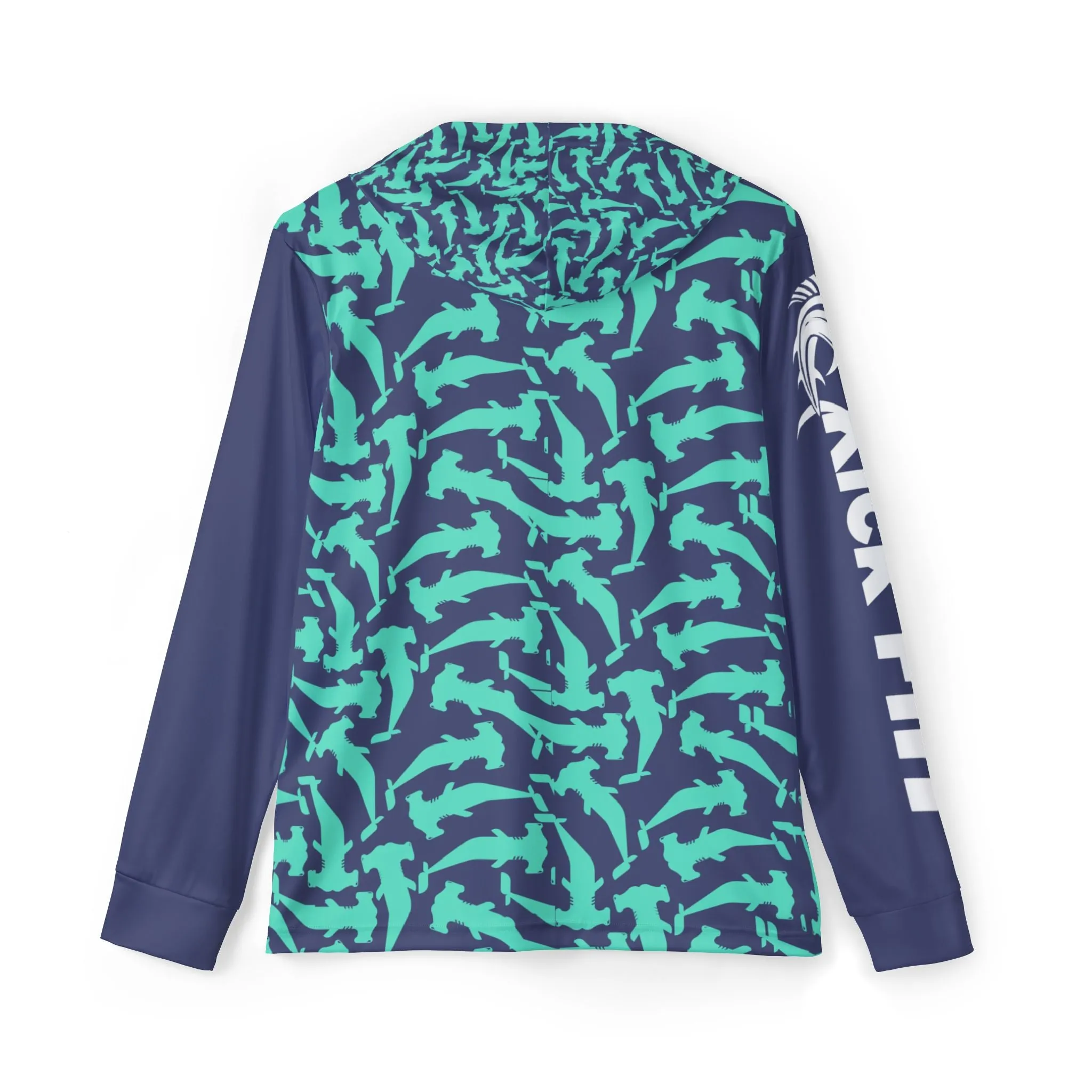 The Blue Hammer Camo Hooked & Hooded Performance Warm Up Fishing Hoodie