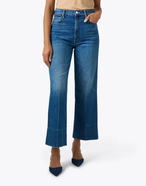The Maven Blue Wide Leg Ankle Jean