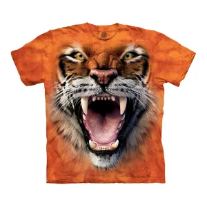 The Mountain Roaring Big Tiger Face Adult Unisex T-Shirt