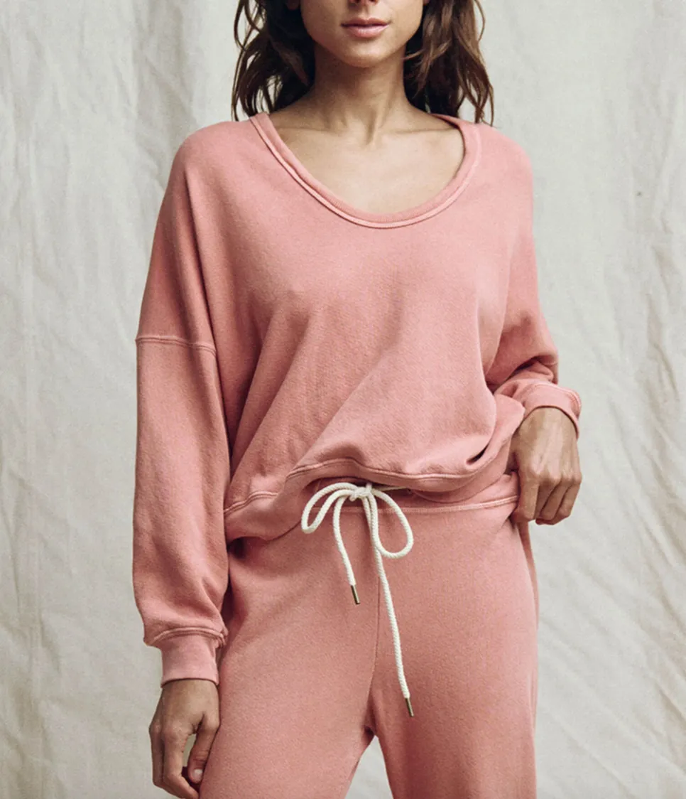The U-Neck Sweatshirt, Rose