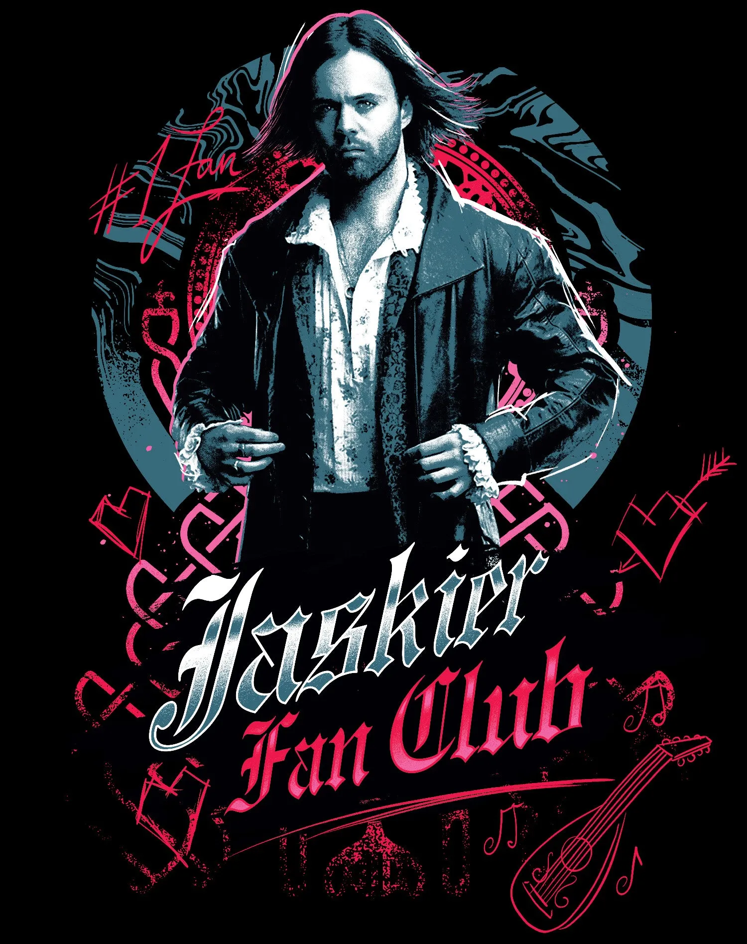 The Witcher Jaskier Splash Fan Club Official Women's T-Shirt