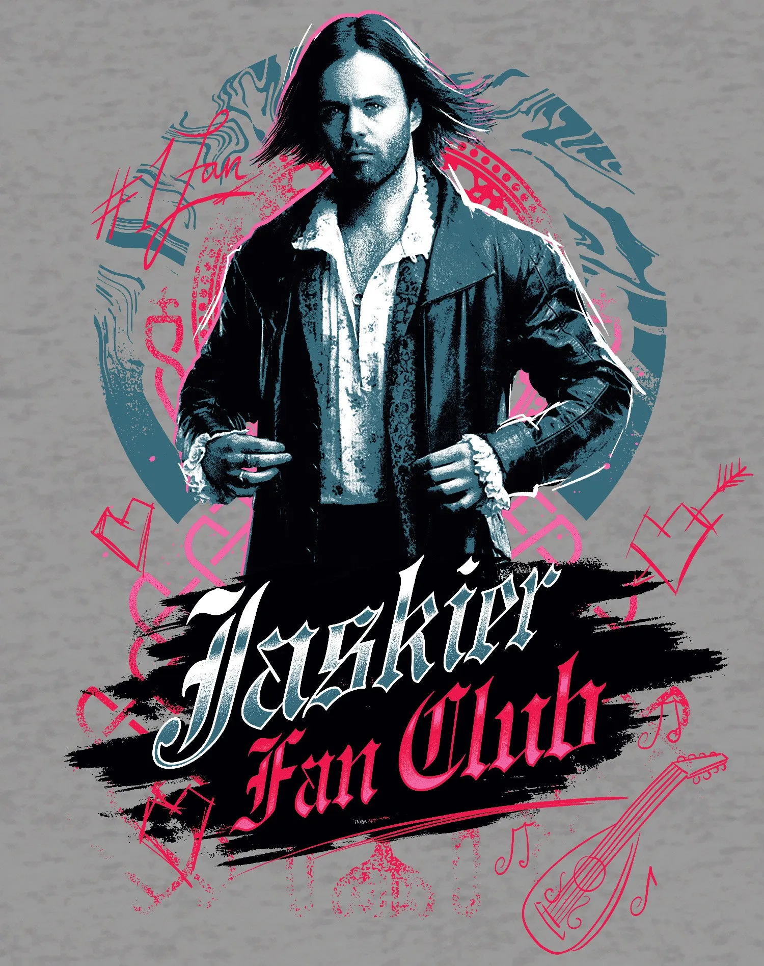 The Witcher Jaskier Splash Fan Club Official Women's T-Shirt