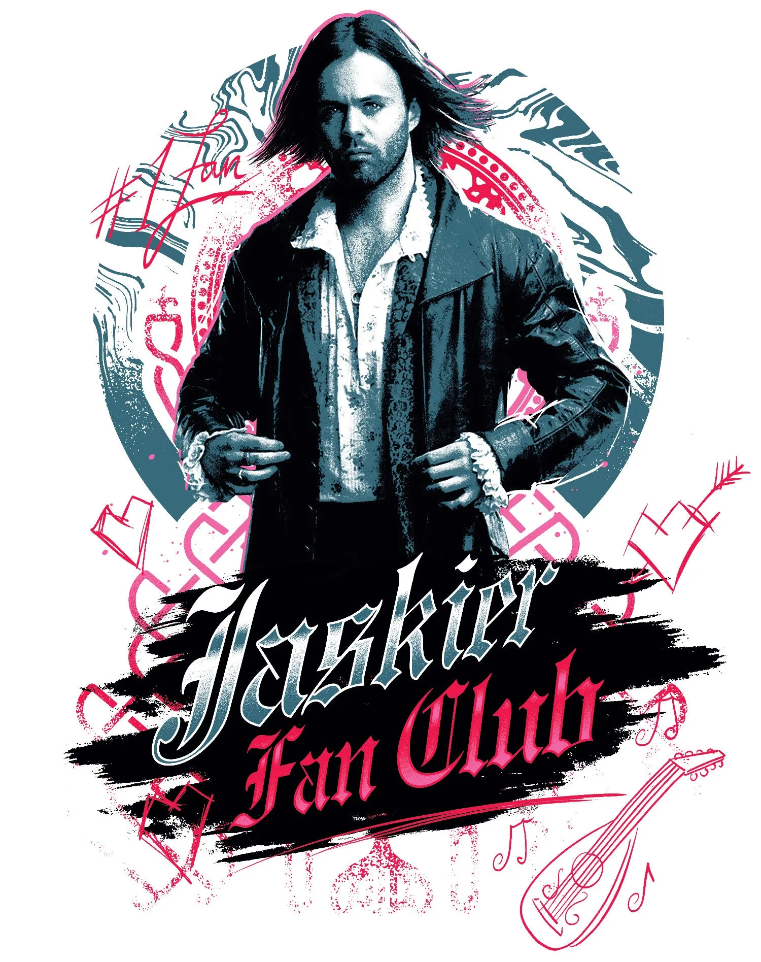 The Witcher Jaskier Splash Fan Club Official Women's T-Shirt