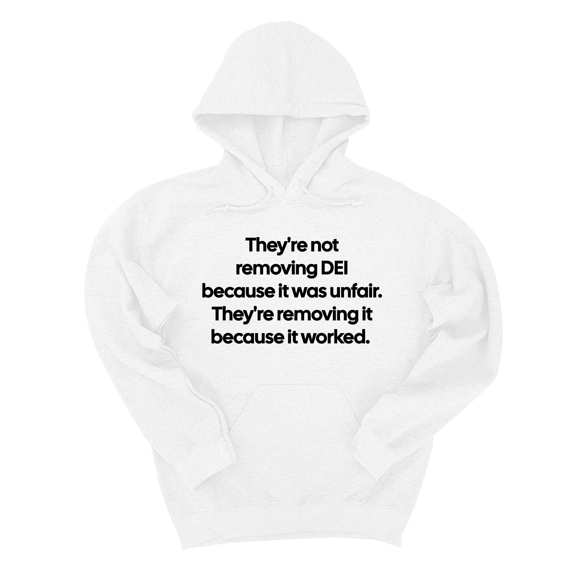 They're Not Removing DEI Because It Was Unfair, They're Removing It Because It Worked Unisex Hoodie