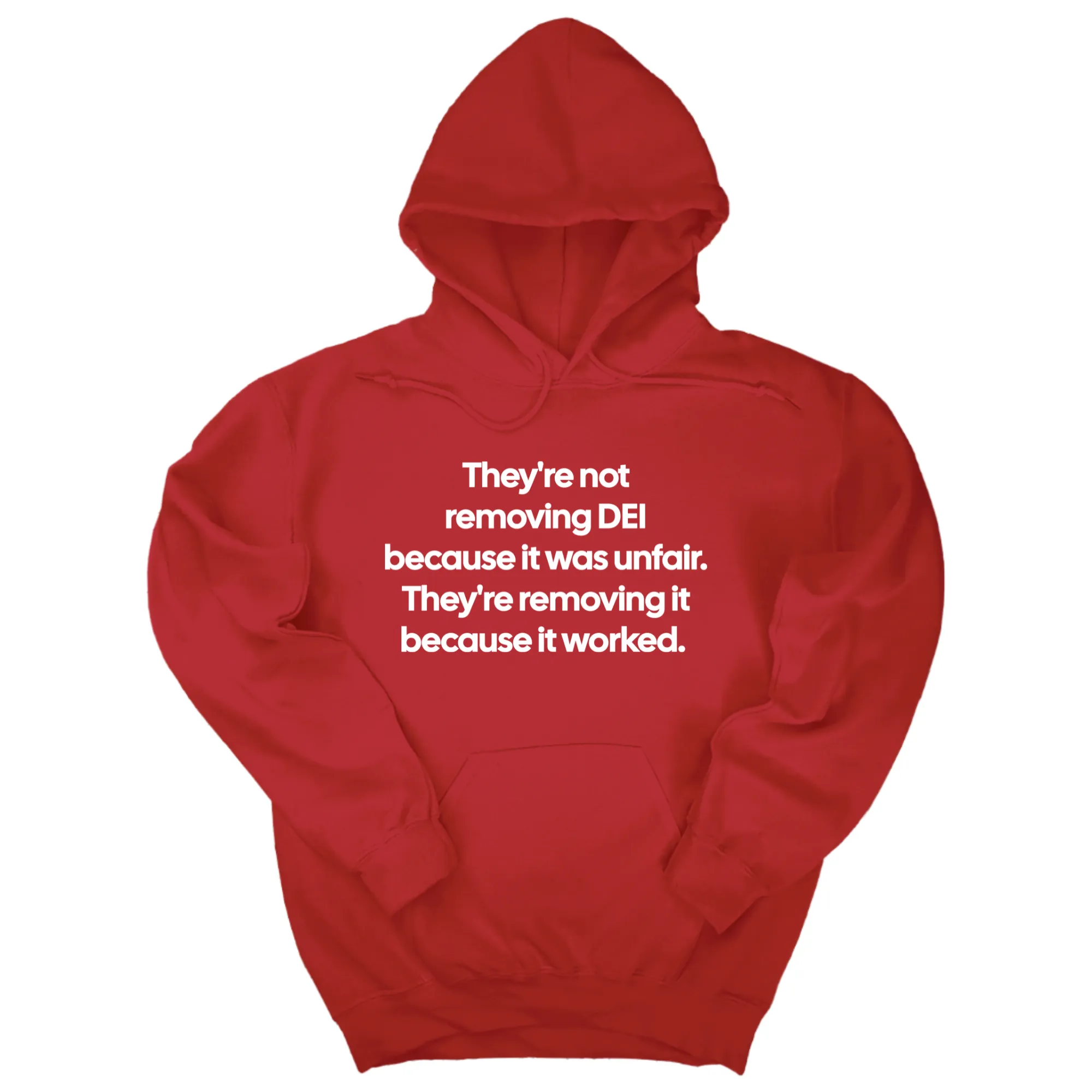 They're Not Removing DEI Because It Was Unfair, They're Removing It Because It Worked Unisex Hoodie
