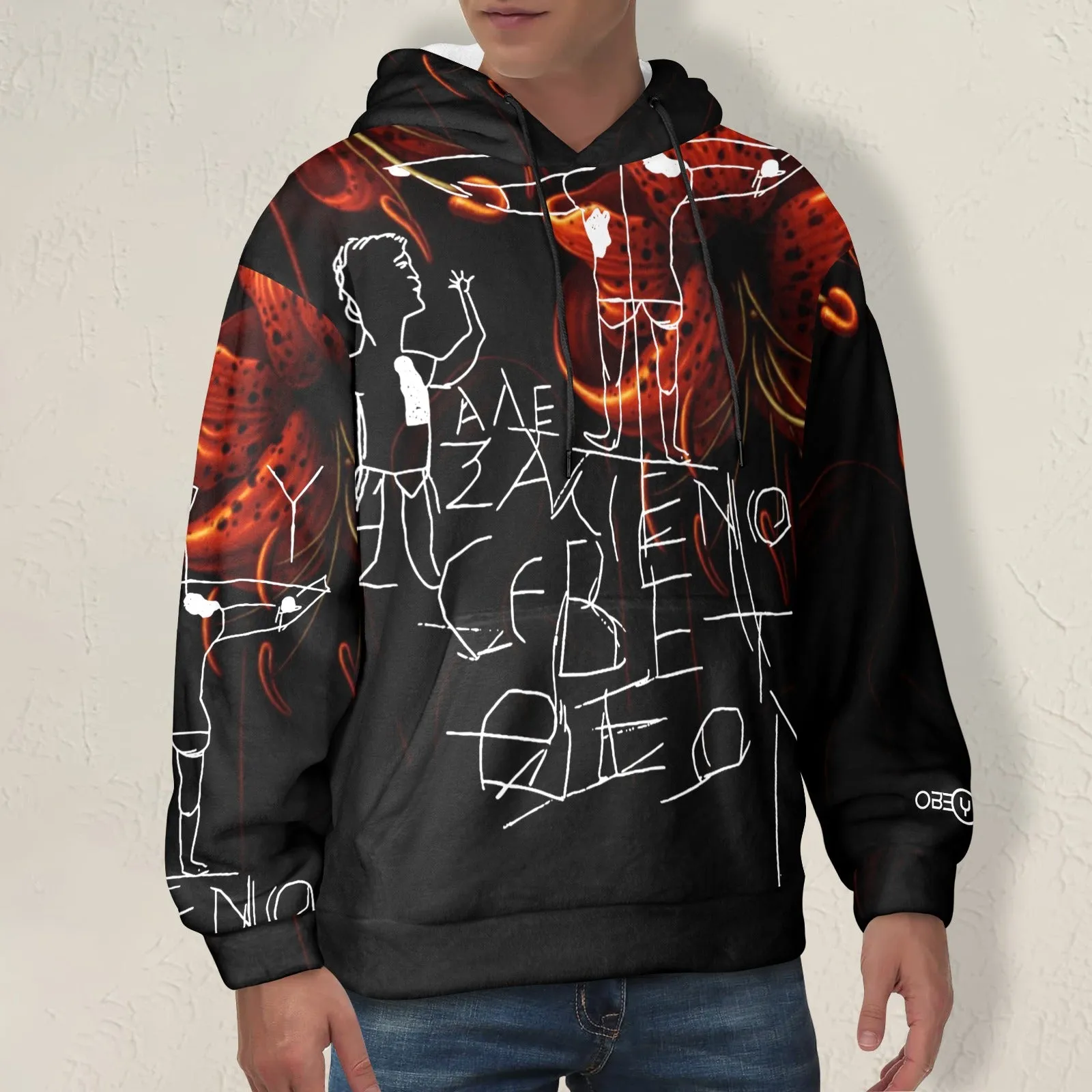 Tiger Lily Men's Flannel Hoodie