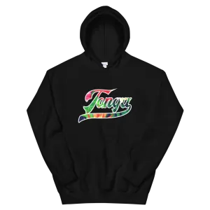 Tonga 676 - Floral Jersey with White Border (front/back) *ADULT HOODIE*