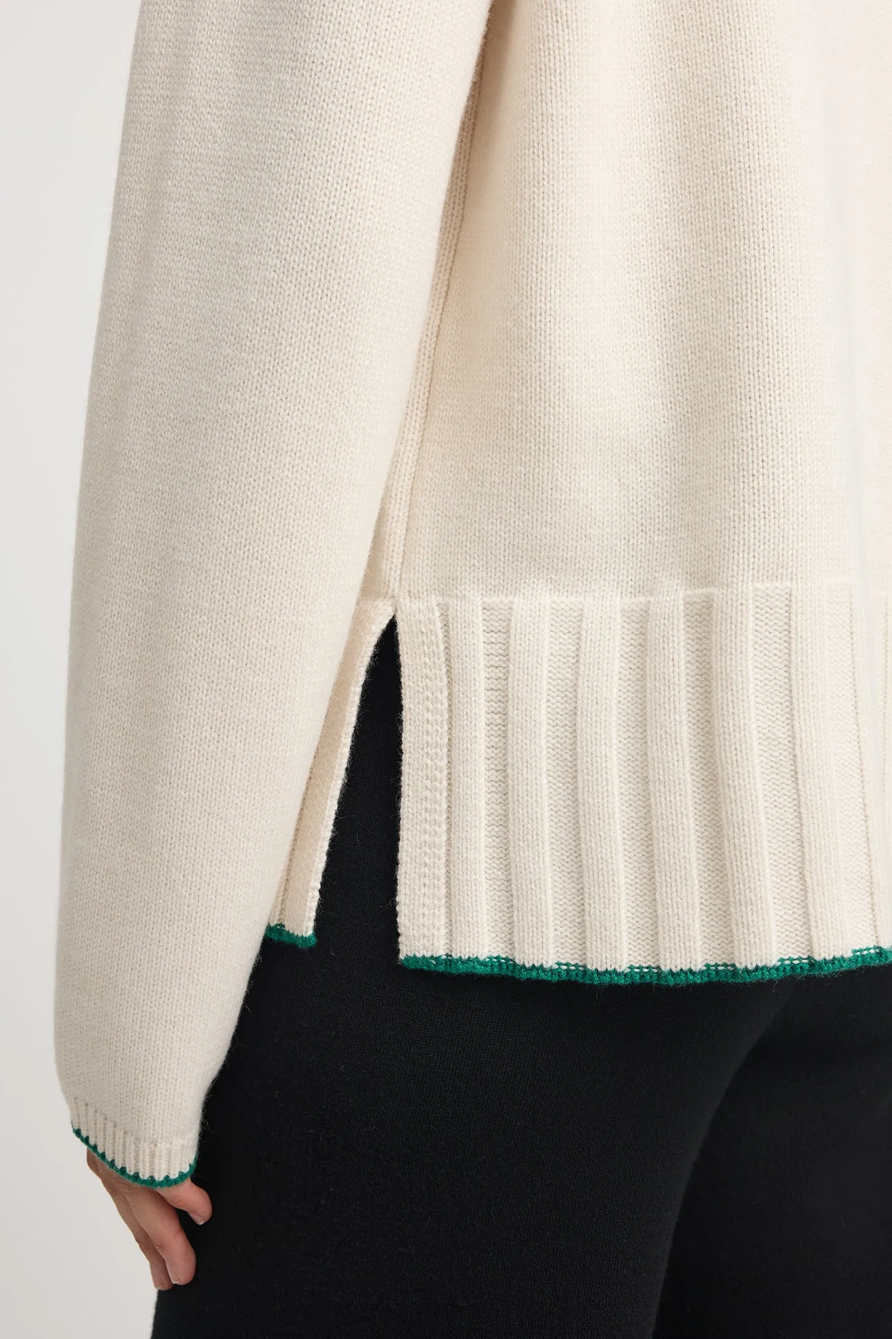 TOORALLIE Wide Rib Mock Neck