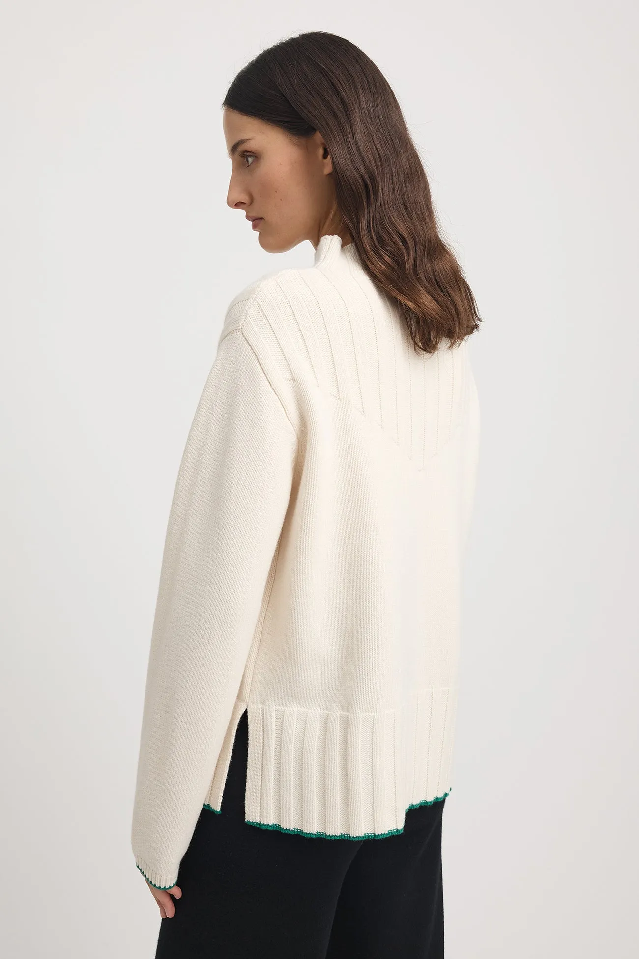 TOORALLIE Wide Rib Mock Neck