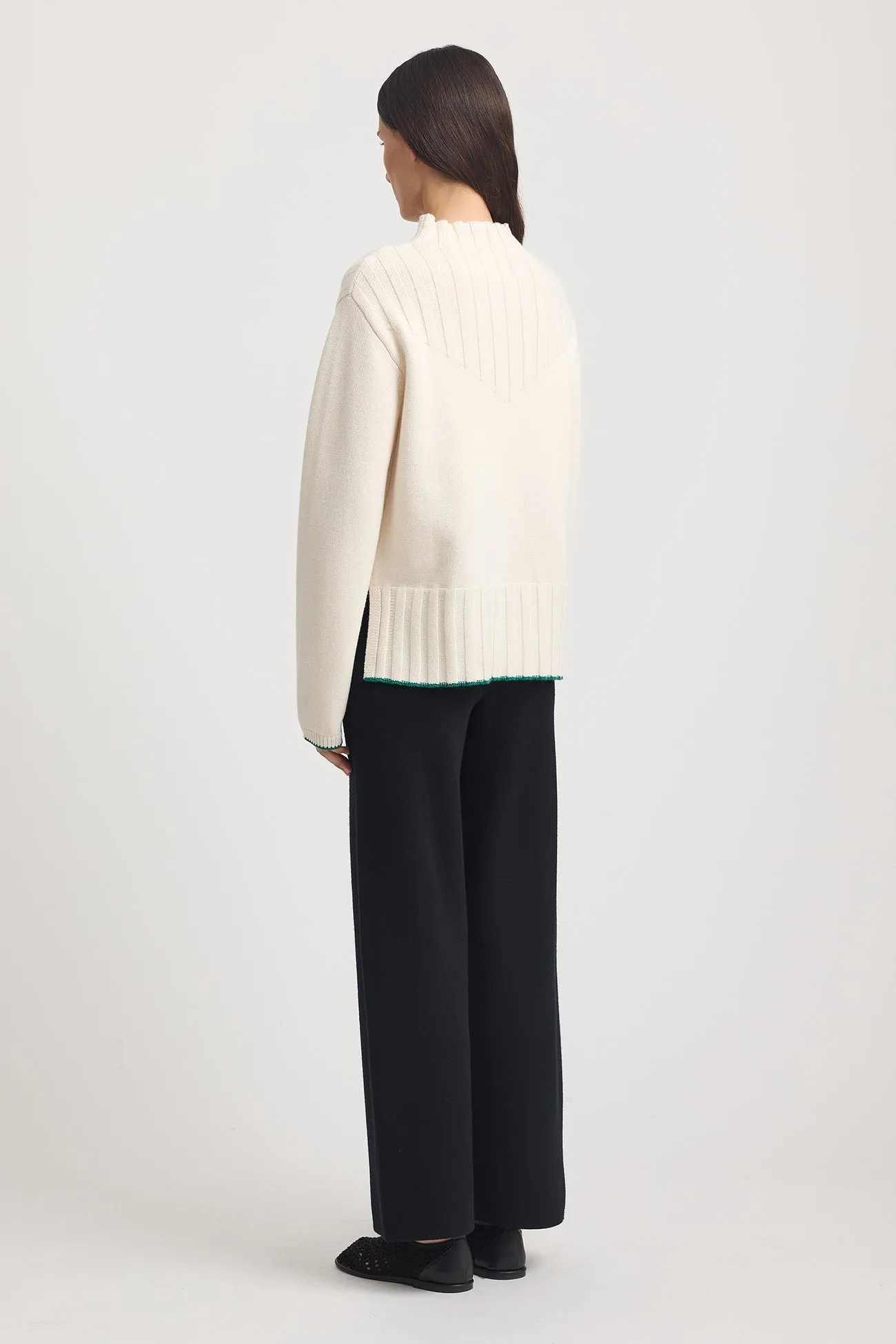 TOORALLIE Wide Rib Mock Neck
