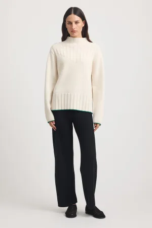TOORALLIE Wide Rib Mock Neck