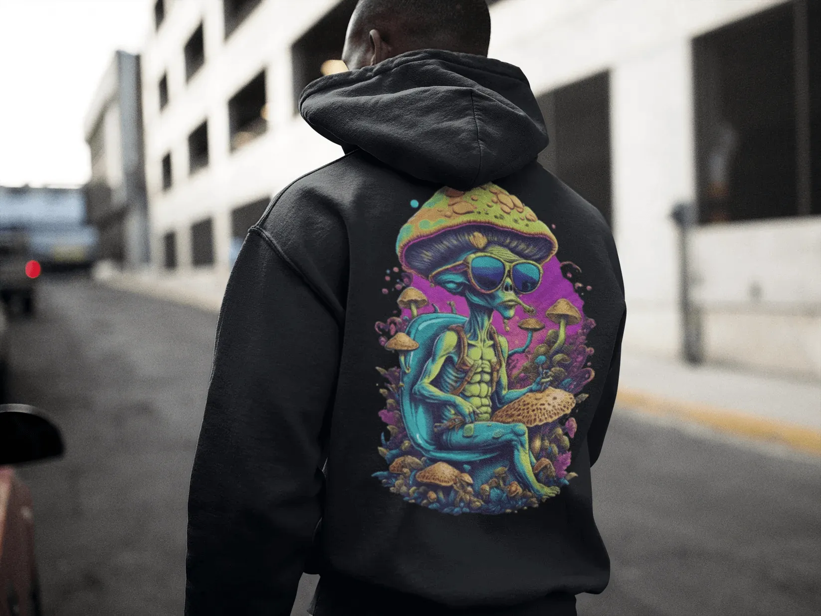 Trippy Hoodie | Psychedelic Alien