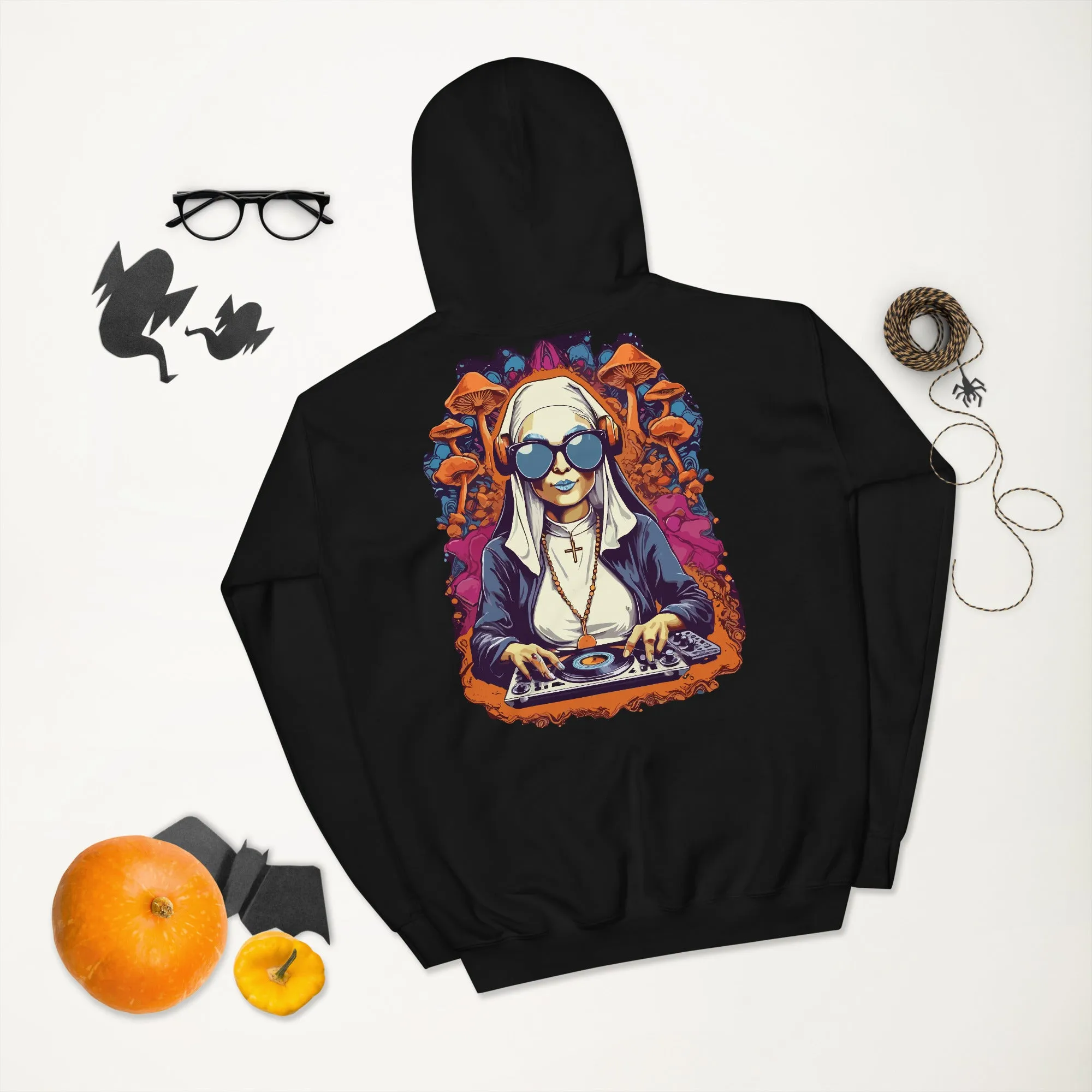 Trippy Hoodie | Techno Nun