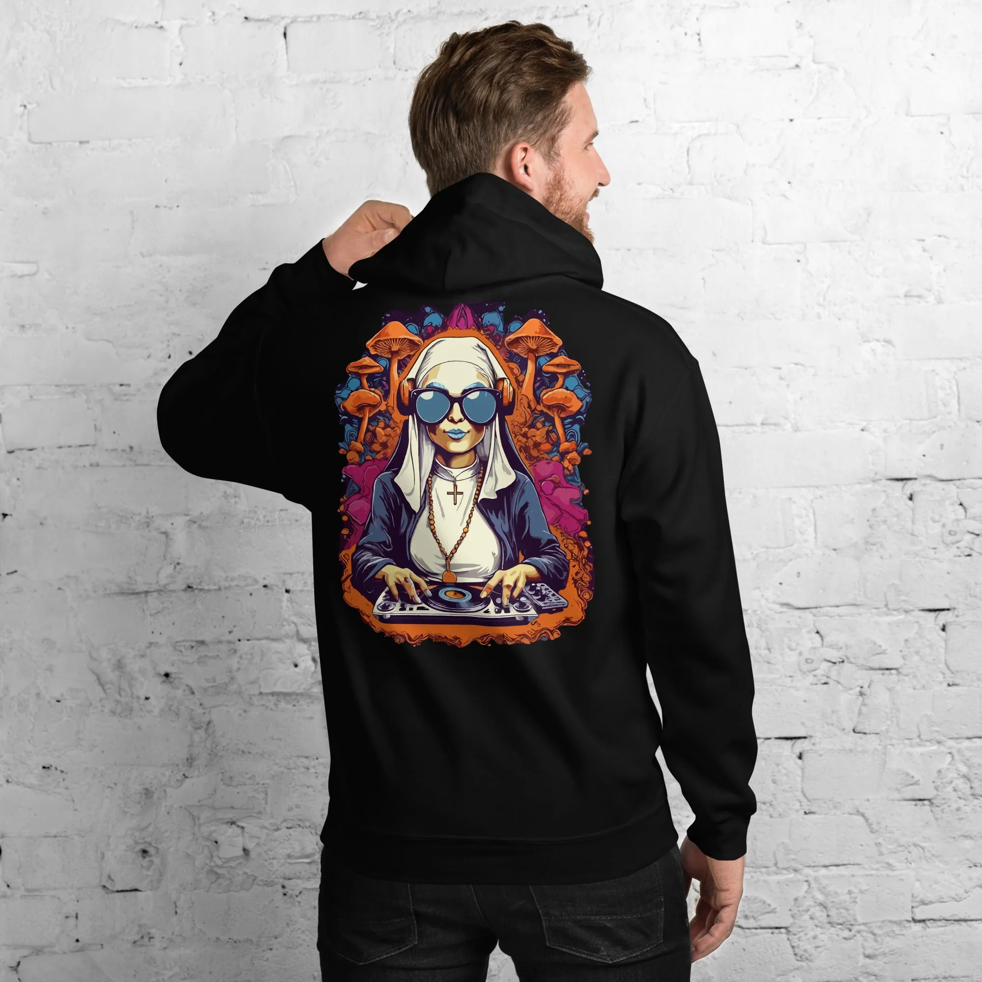 Trippy Hoodie | Techno Nun