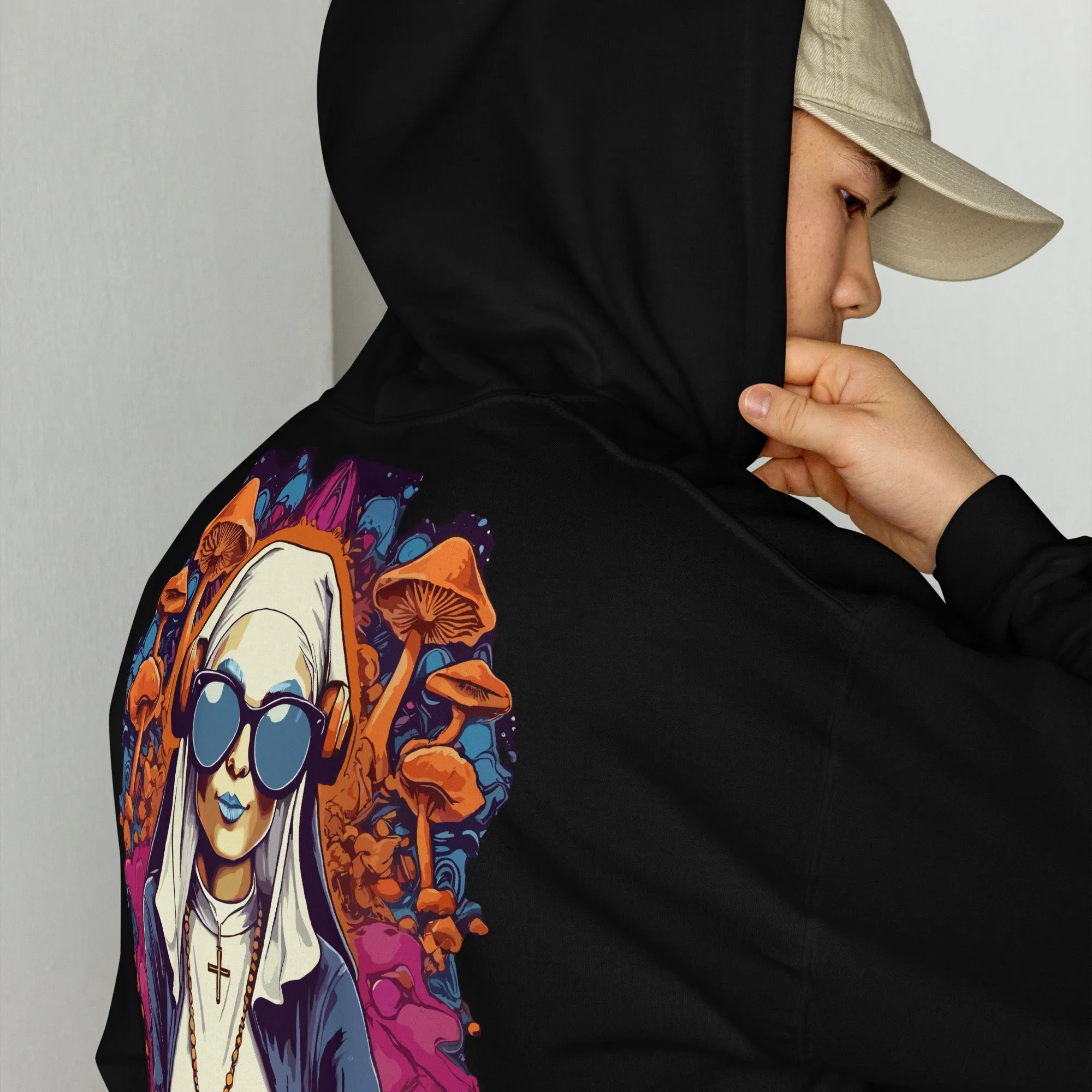 Trippy Hoodie | Techno Nun