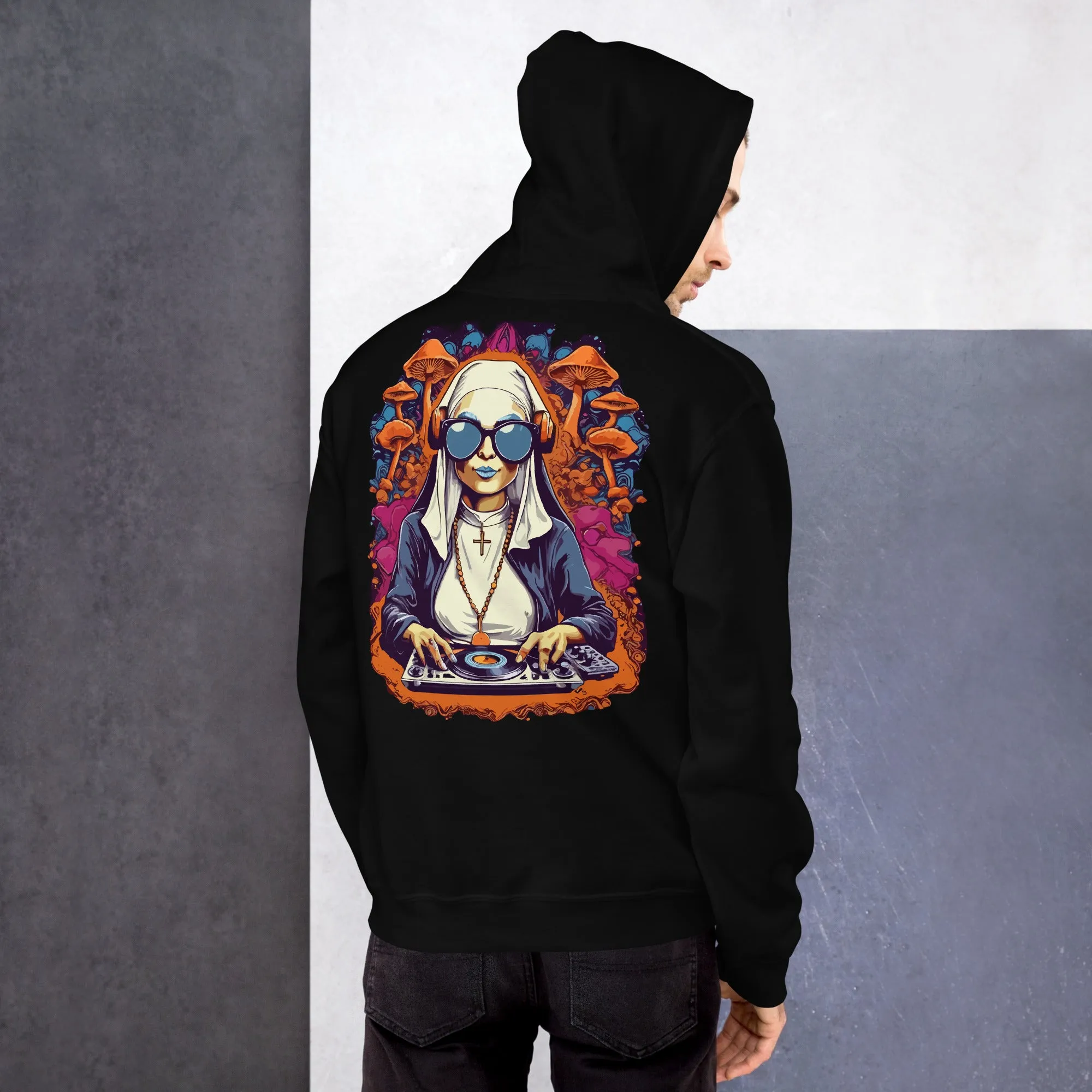 Trippy Hoodie | Techno Nun