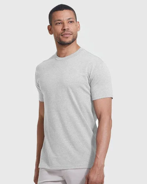 True Classic Premium Fitted Crew Neck T-Shirt - Light Heather Gray