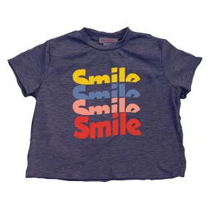 Tweenstyle Stacked Smile S/S Boxy Tee
