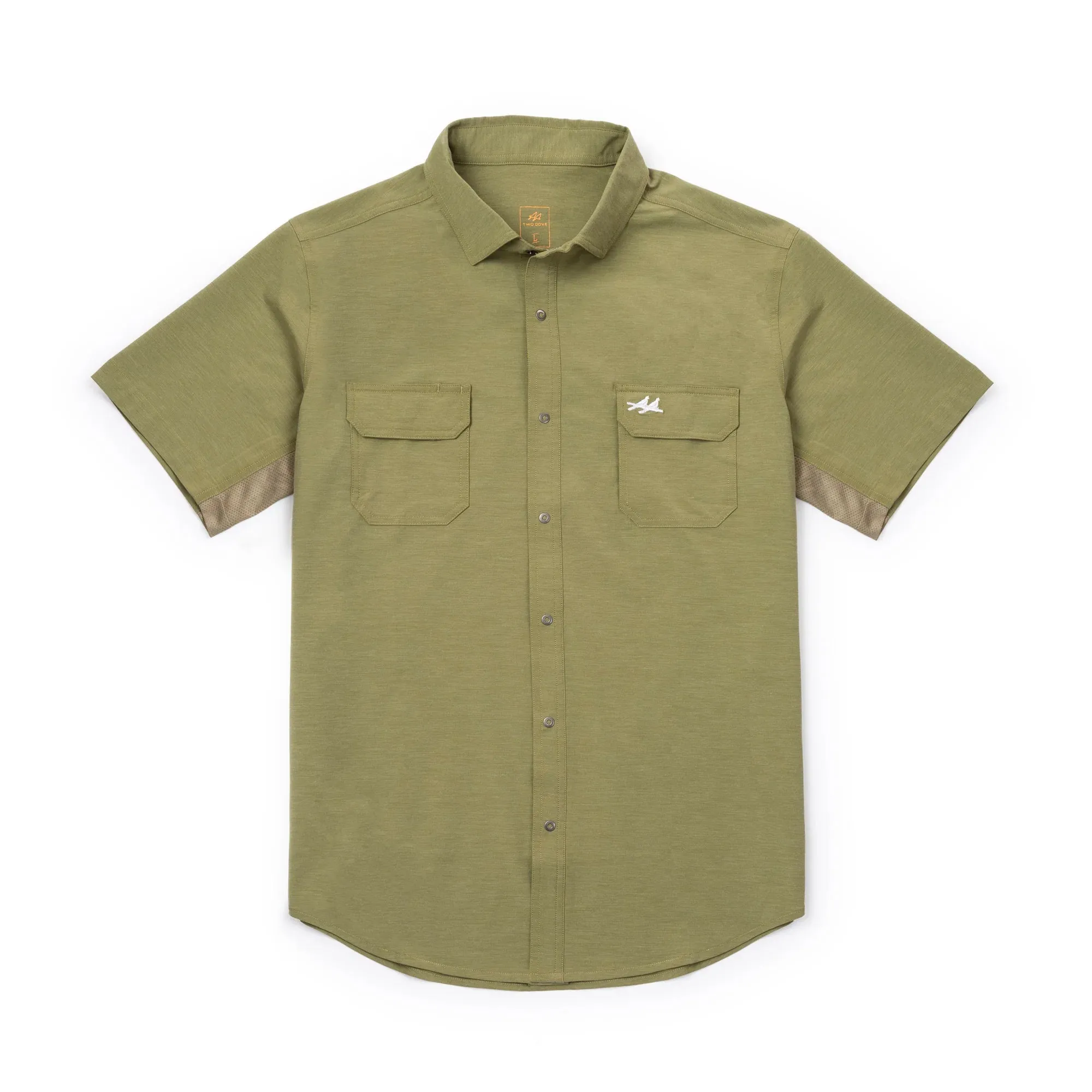 Two Dove - Rio Ultimate Outdoor Blend Short Sleeve - Olive Green - Small