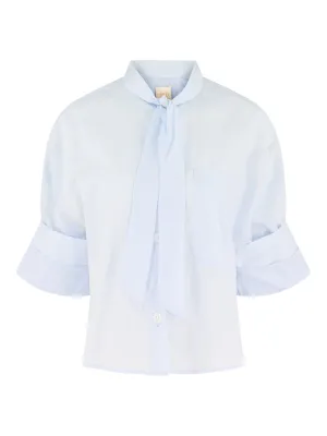 TWP Next Ex w Tie in Baby Blue