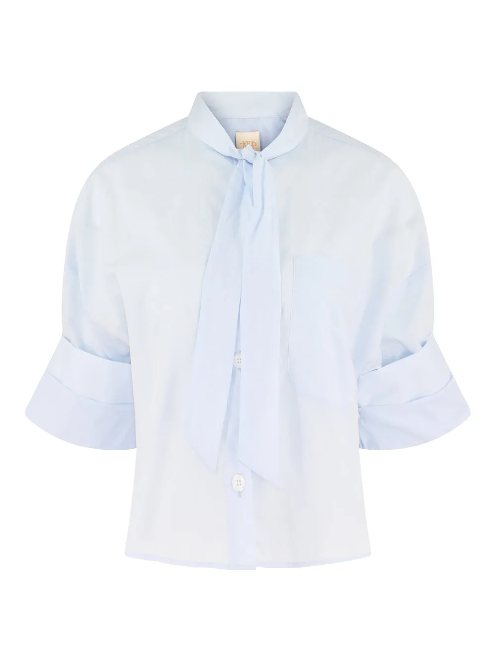 TWP Next Ex w Tie in Baby Blue